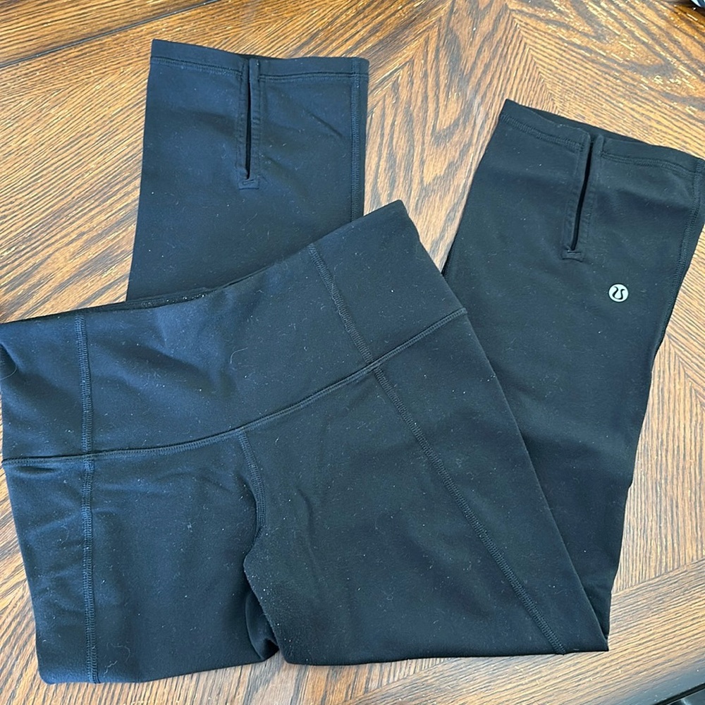 Lululemon slit leg capri size 4